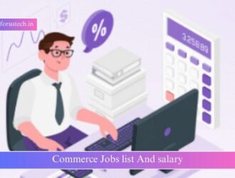 commerce jobs list and salary